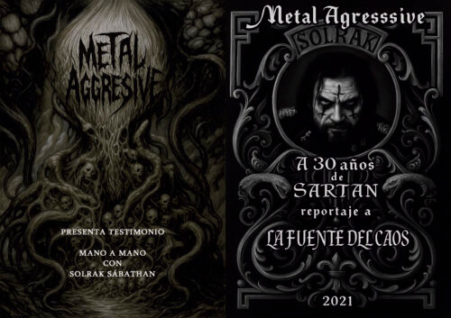 ENTREVISTA A SOLRAK SABATHAN DE METAL AGRESSIVE Libro Físico - Formato Folleto versión económica