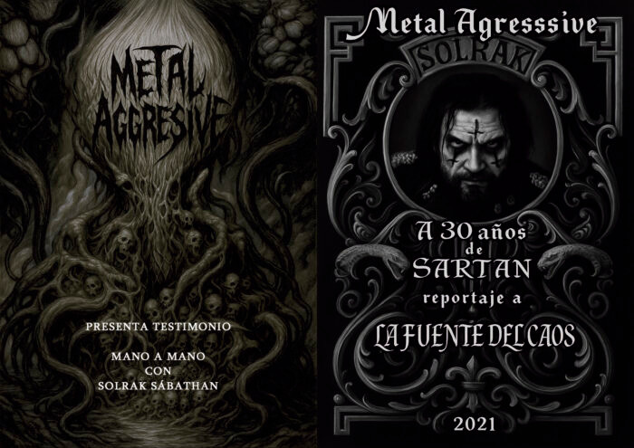 ENTREVISTA A SOLRAK SABATHAN DE METAL AGRESSIVE Libro Físico - Formato Folleto versión económica